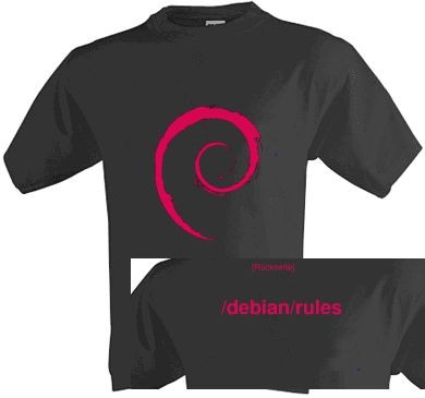 T-Shirt - Debian rules