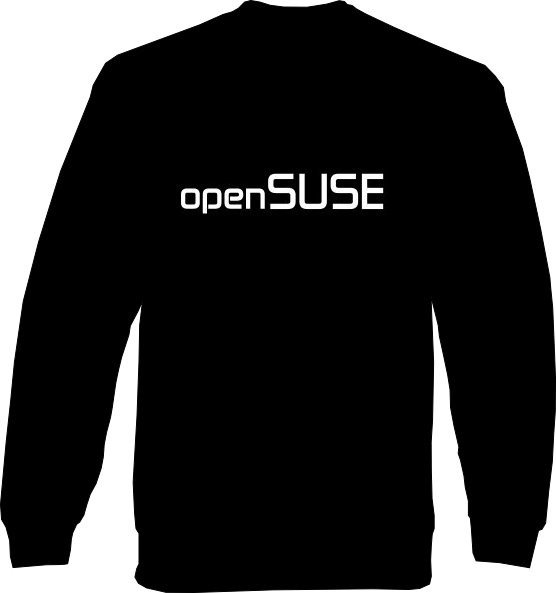 Sweat-Shirt - openSUSE Schrift