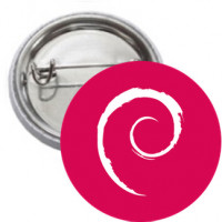 Ansteckbutton - Debian Logo
