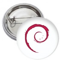 Ansteckbutton - Debian