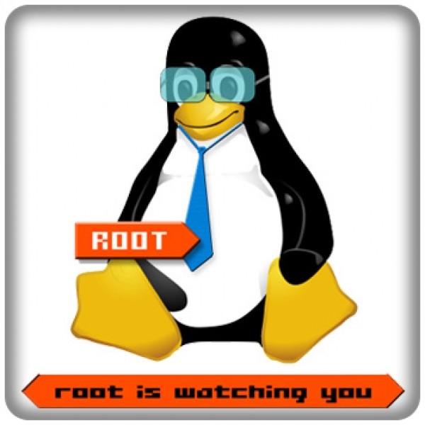 PC-Sticker - Root is watching you