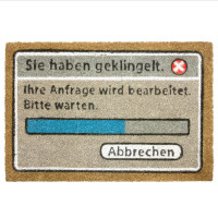 Fußmatte Sie haben geklingelt