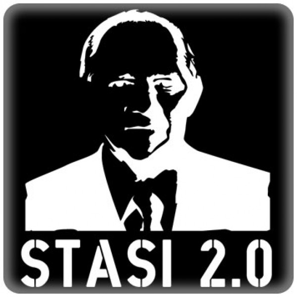 PC-Sticker - Stasi 2.0 - schwarz