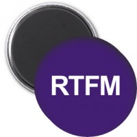 Magnet - RTFM Magnet - RTFM
