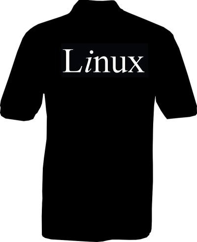 Polo-Shirt - Linux - Rückseite