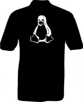 Polo-Shirt - Tux Pinguin - Rückseite Polo-Shirt - Tux Pinguin - Rückseite